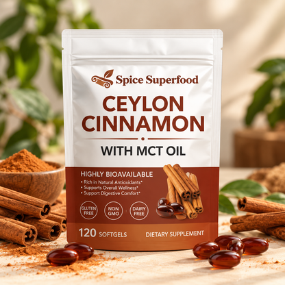 Ceylon Cinnamon 600 mg Softgels with MCT Oil